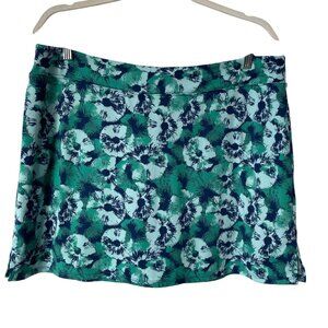 Tranquility By Colorado Clothing Skort Size XL Floral Watercolor Tennis Active